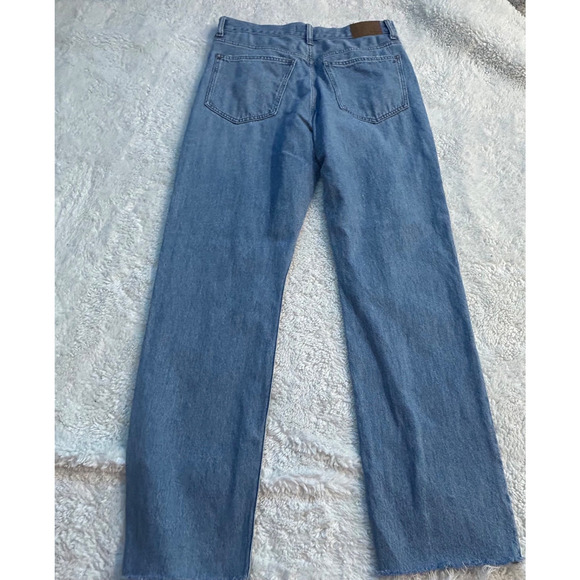 Madewell Womens Mid Rise The 90’s Straight Leg Jean Sz 28 Light Wash - Picture 3 of 9